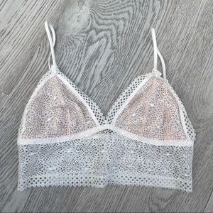 VICTORIA’S SECRET | Long Line Lace Bralette NWT